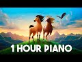 [1 Hour] Spirit Stallion of the Cimarron (Calm Piano   Rain ASMR) | Study, Work, Ambience...