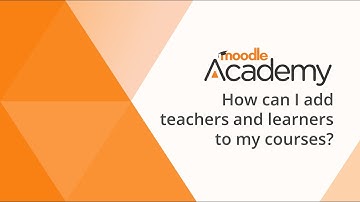 How  can I add teachers and learners to my (Moodle) courses?