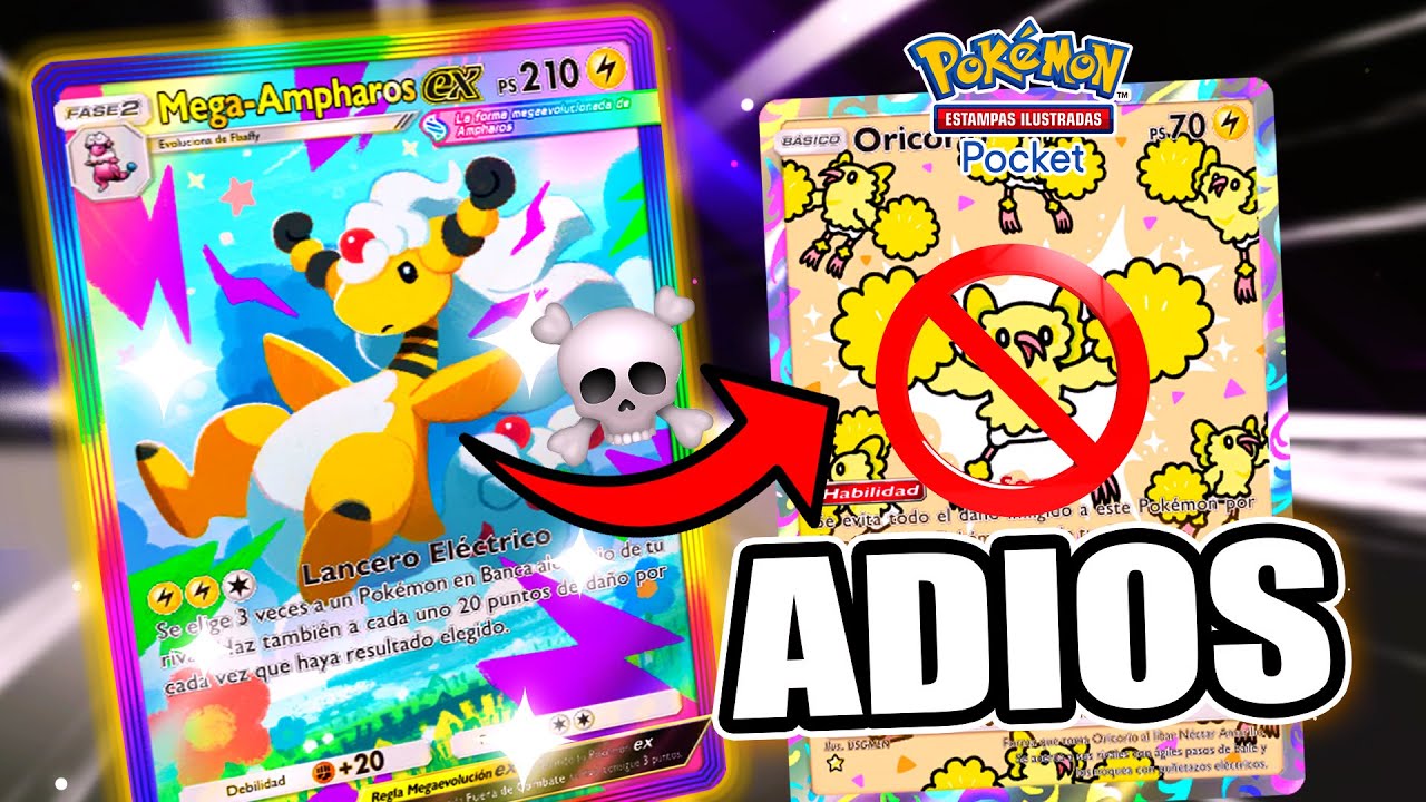 🔥 ¡MEGAAMPHAROS DESTRUYE a ORICORIO! 💪 MEJOR MAZO! Pokémon TCG Pocket