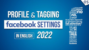 Facebook Profile and Tagging Settings in English | Facebook Settings for Tagging | #facebooksettings