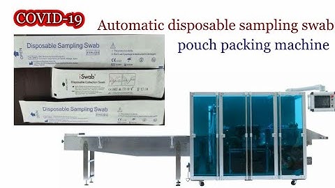 automatic multi line non-woven cotton swab flocking bag making sampling swab packing machine