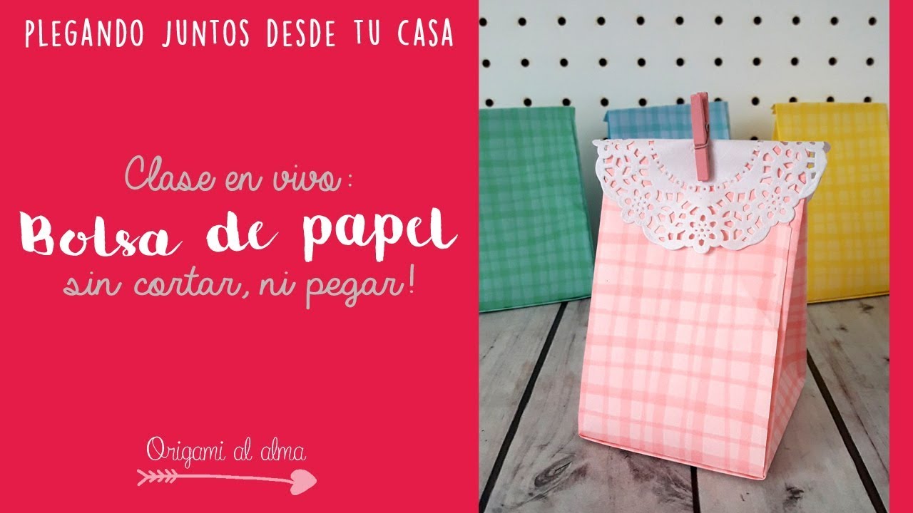 Bolsa de papel Origami paso a paso YouTube