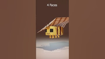 3D Cloth Simulation in Bee 🐝 #minecraft #3danimation #blender3danimation