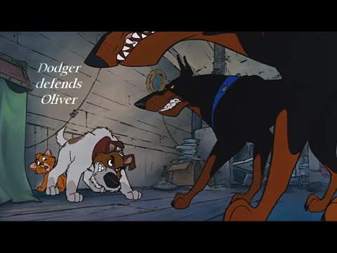 Dodger defends Oliver - Oliver & Company (HD)