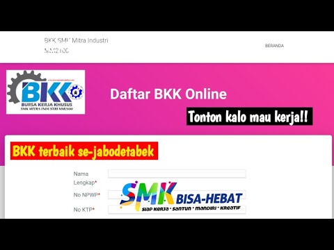 Melamar kerja via BKK Mitra Industri ll daftar bkk mitra industri