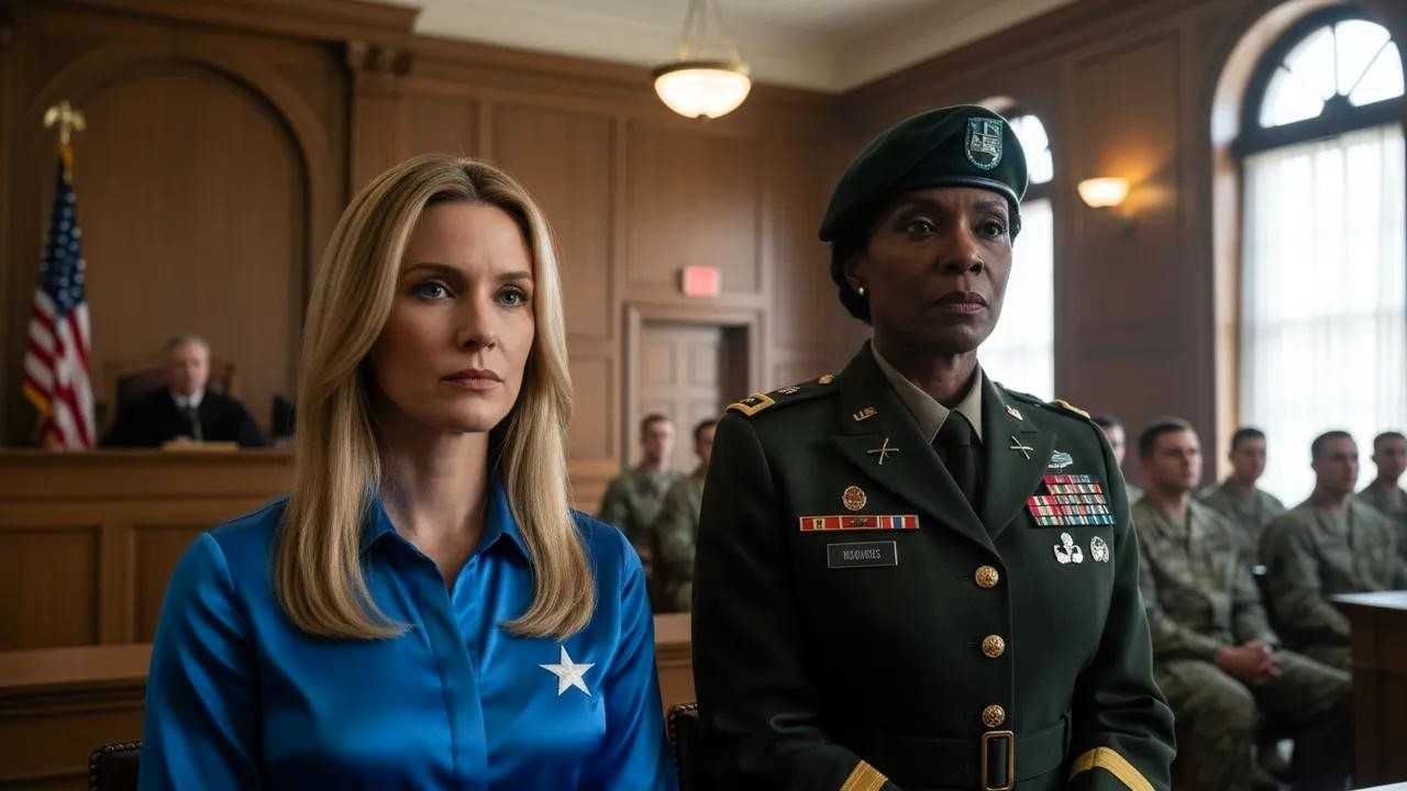 Sędzia wyśmiał medale kobiety jako fałszywe — aż generał wkroczyła i uciszyła salę