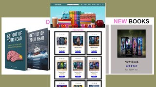 Build a Complete Responsive Book Store Website using HTML CSS