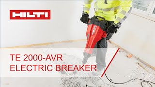 Hilti TE 2000-AVR electric breaker demo