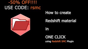 How to create Redshift Material in Cinema 4D in one click(fast) using plugin
