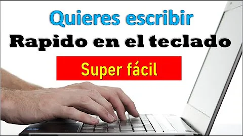 ¿Hay que mirar el teclado al escribir?