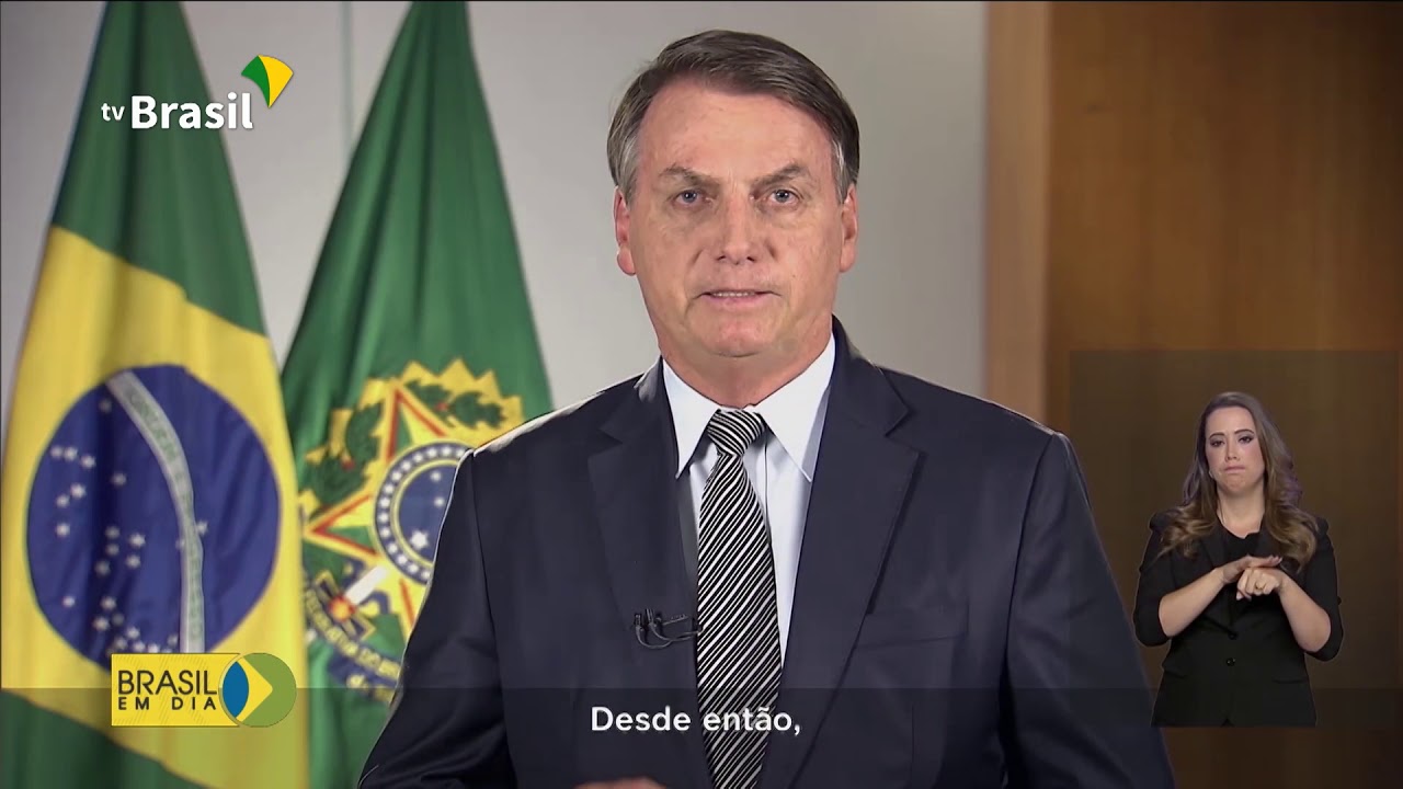 Resultado de imagem para bolsonaro fala nação