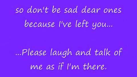 Rainbows End Lyrics - Daniel O'Donnell (in memory ...