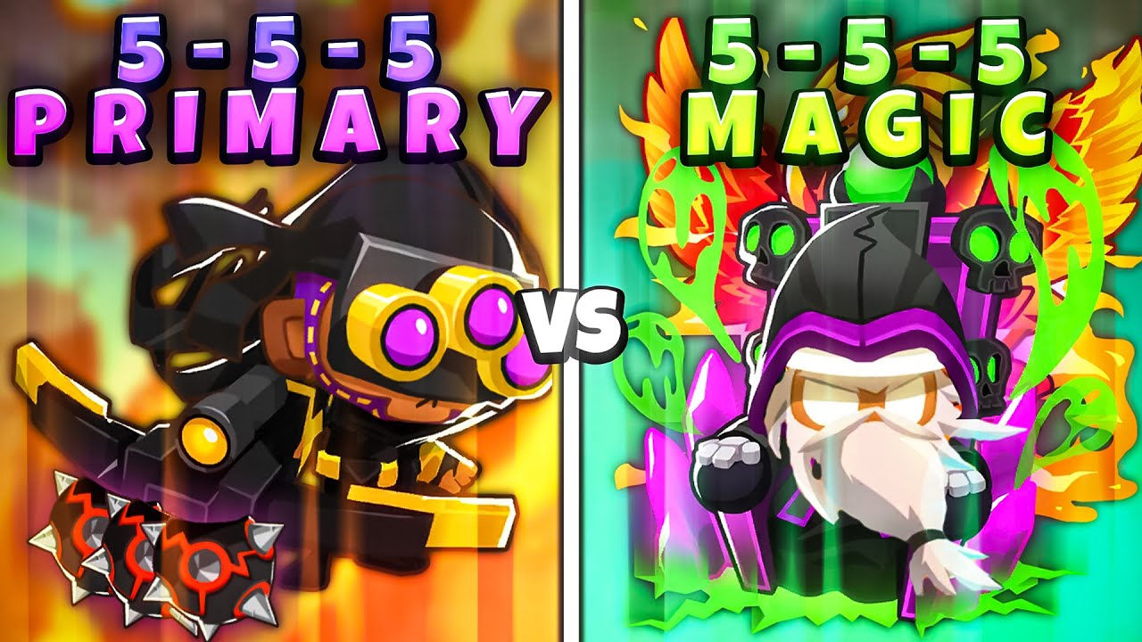 КАЖДАЯ 5-5-5 Первичная против КАЖДОЙ 5-5-5 Магической башни в BTD 6!