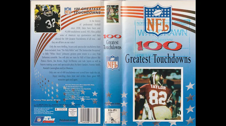 100 Greatest Touchdowns (1993 American Football VHS)