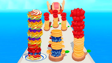Pancake Run 🎂🧁 - All Levels MAX Gameplay Android-IOS (Levels 678-684)