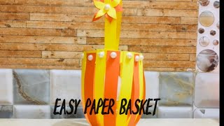 very easy paper basket|| paper craft||mashuart