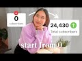 I grew 20k subs in 1 month | How to Start & Grow a YouTube Channel in 2024 (free worksheet)