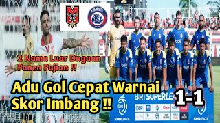 Malut United Vs Arema Fc 11 Result Allround First Singo Edan