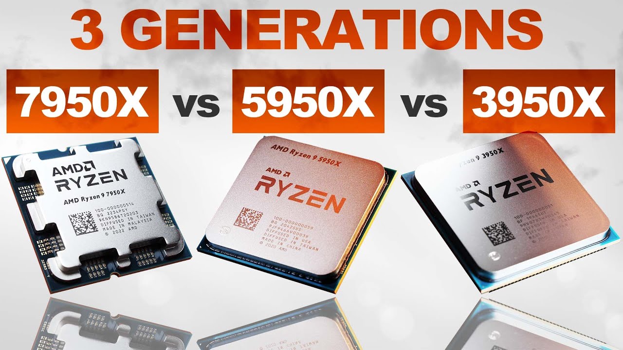 AMD Ryzen 9 7950X vs 5950X vs 3950X - Upgrade Time? 