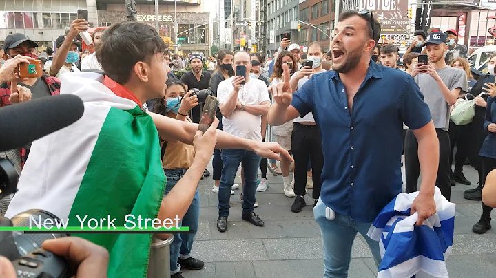 Pro-Israel vs Pro-Palestine Protesters Clash in Ti...