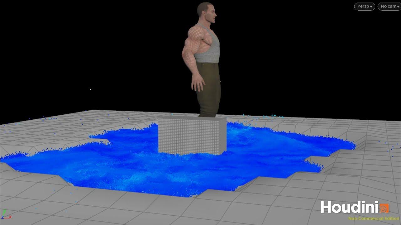 Houdini water splash YouTube