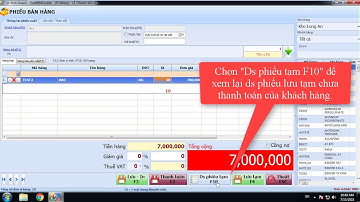 VsoftBMS.Trade chuẩn - Video hướng dẫn nghiệp vụ phiếu xuất lẻ