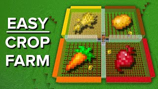 Minecraft Easy Multi Crop Farm - 850 Per Hour by Shulkercraft 268,947 views 2 months ago 8 minutes, 2 seconds