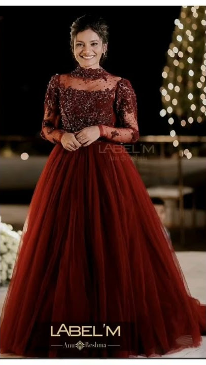 Georgette satin net frock