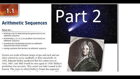 PC 20 1.1 Arithmetic Sequences (part 2 of 2)