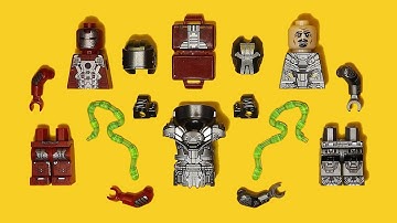 LEGO Iron Man 2 | Whiplash Armor & Mark 5 Suit | Unofficial Minifigure | Marvel