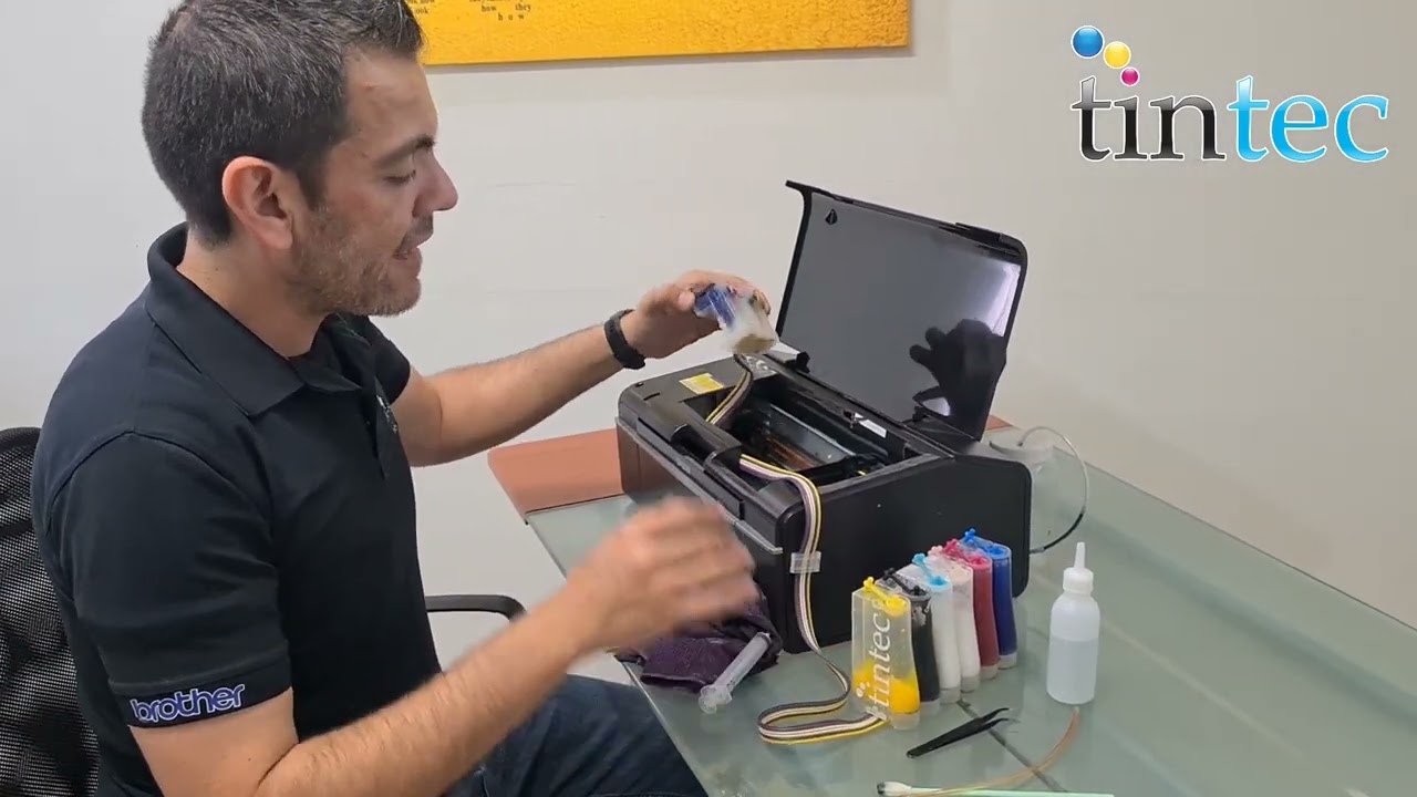 Mantenimiento Básico a DTF en impresora Epson. #tintec #dtf #dtfprinter www.tintec.com.mx