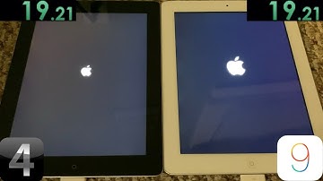iPad 2 on iOS 4 vs iOS 9 boot up speed test