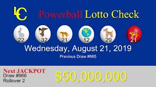 August 24, 2019 - Powerball Draw #666 Lottery Hot Numbers Strategy