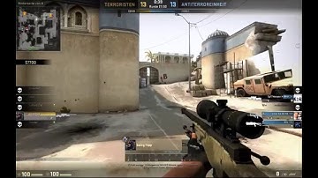 AWP NOSCOPE 1v3 Clutch Dust II