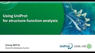 Using UniProt for protein structure function analysis