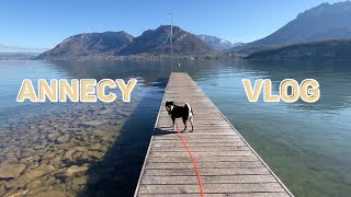 VLOG | ANNECY with a black SHIBA INU | weekend getaway