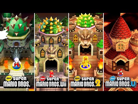 New Super Mario Bros Series - All Final Castles