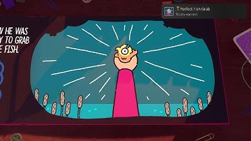 The Plucky Squire Catch Floatio on your first try - Perfect Fish Grab Trophy