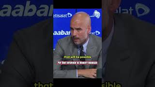 Pep first interview as City manager  #mancity #football #premierleague #guardiola #soccer #cityzens