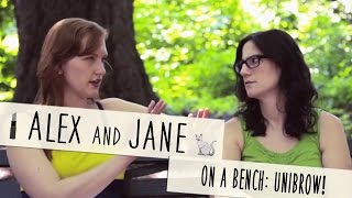 Alex And Jane On A Bench Unibrows