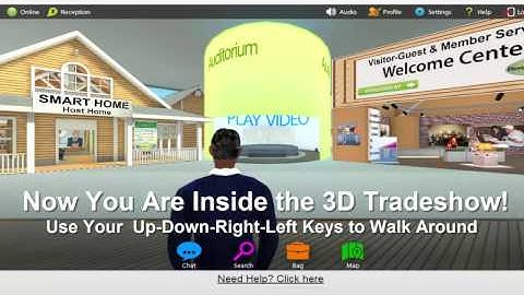 Visiting the EGM Connect 3D Virtual Tradeshow Platform 2 Minute Video