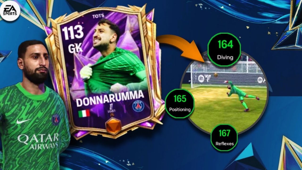 TOTS DONNARUMMA IS THE ULTIMATE GOALKEEPER 🧱 ‼️ || FULL REVIEW GAMEPLAY || FC25 MOBILE