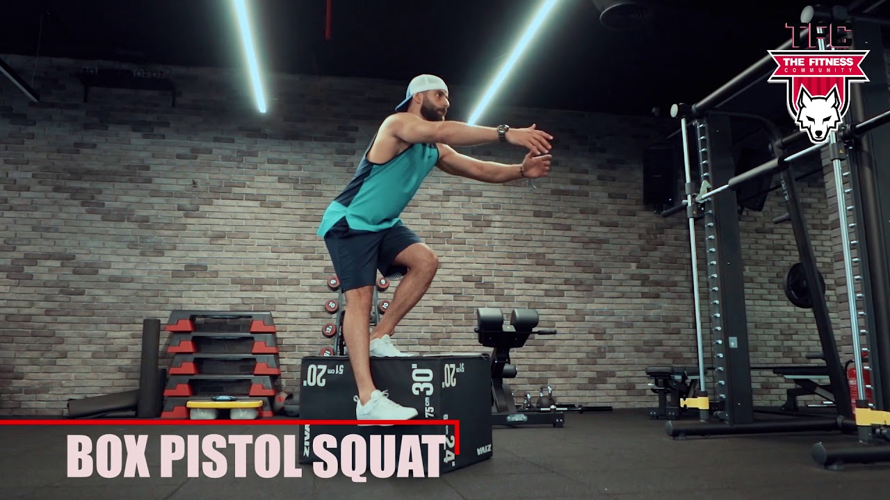 Box pistol squat - YouTube