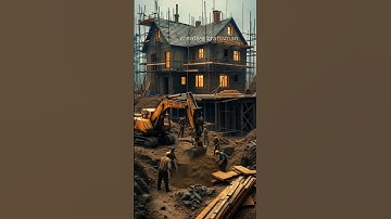 Miniature Construction Workers Building a Giant House 🏠✨ | Satisfying ASMR"---📝 # shorts #miniature