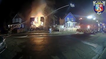 Body Camera Video Shows Michigan House Go up in Flames