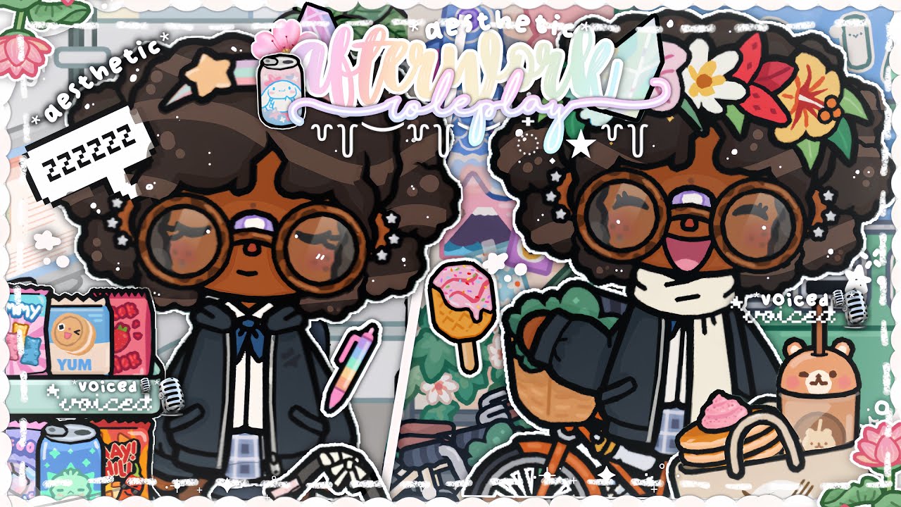 *AESTHETIC* winter afterwork night routine vlog roleplay🍣🌷🐰 ||*VOICED🎙️*|| Toca Boca World Rp🌎🌨️💐