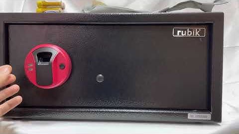 Rubik Biometric Hotel Safe Box How to Open, Set & Change Pin Code Password and Unlock Using Keys