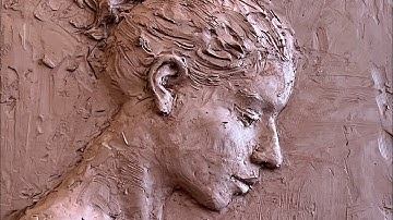 How to Sculpt in Clay/ Bas-relief Portrait Sculpture