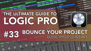 Logic Pro #33 - Bounce Your Project, Bounce Range, Bounce Settings & Dithering screenshot 1