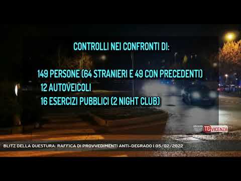 BLITZ DELLA QUESTURA: RAFFICA DI PROVVEDIMENTI ANTI-DEGRADO | 05/02/2022